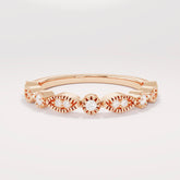 Vintage Art Deco Diamond Ring 14K Gold β Womenβs Unique PavΓ© Stacking Band