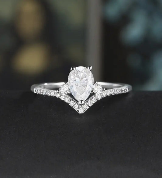 10K/14K/18K Solid Gold Moissanite Engagement Ring Oval Sterling Silver Diamond Ring Anniversary Wedding Promise Ring Vintage Bridal Ring For Her