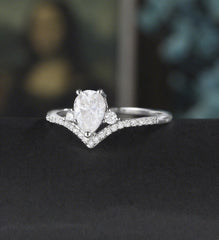 10K/14K/18K Solid Gold Moissanite Engagement Ring Oval Sterling Silver Diamond Ring Anniversary Wedding Promise Ring Vintage Bridal Ring For Her - ULRICARING