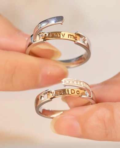 Purely customized couple rings