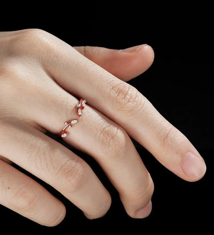 Marquise Cut Moissanite Wedding Band Unique Diamond Open Wedding Ring Stacking Ring Gift for Her Promise Anniversary Bridal Ring